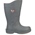 Tingley Flite® Knee Boot, Size 15, 15"H, Composite Toe, Chevron-Plus® Outsole, Gray W/ Org Sole 28259.15